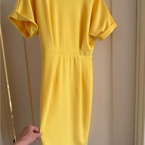 Alexia Admor Sunny Yellow Midi Dress